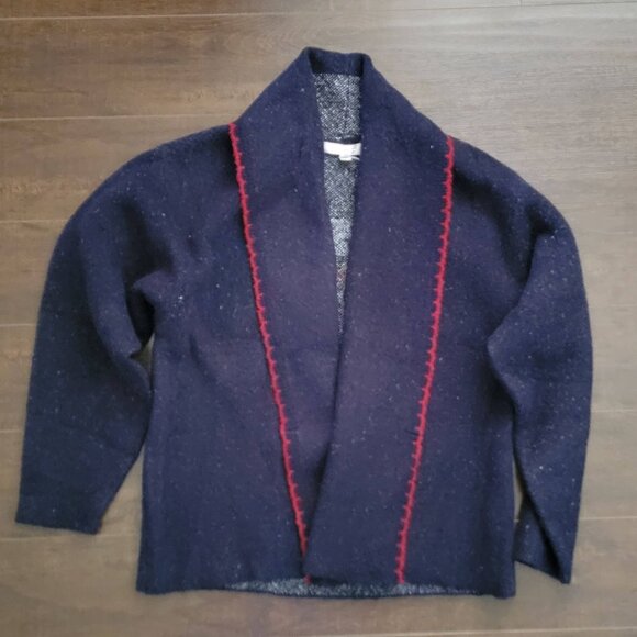 Anthropologie Mariel Longline Cardigan Womens OS Icon Preppy Dog Heritage - Picture 2 of 7